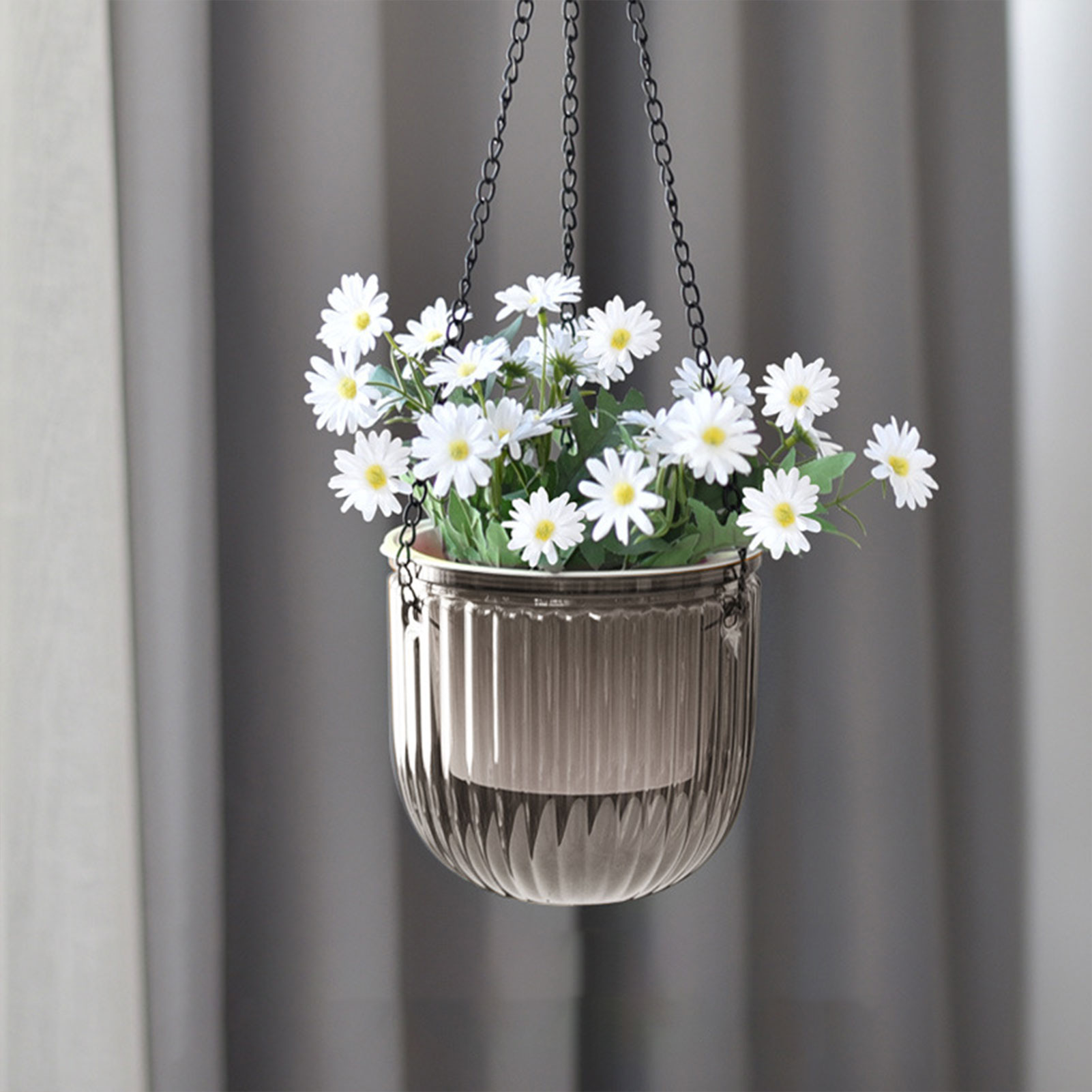 Spider Plant Hanging - Pot Tanaman Penyiraman Otomatis Transparan, Keranjang