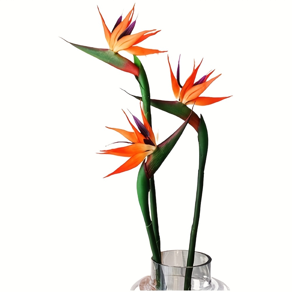 Bird Paradise Strelitzia - 3 buah bunga burung surga buatan,