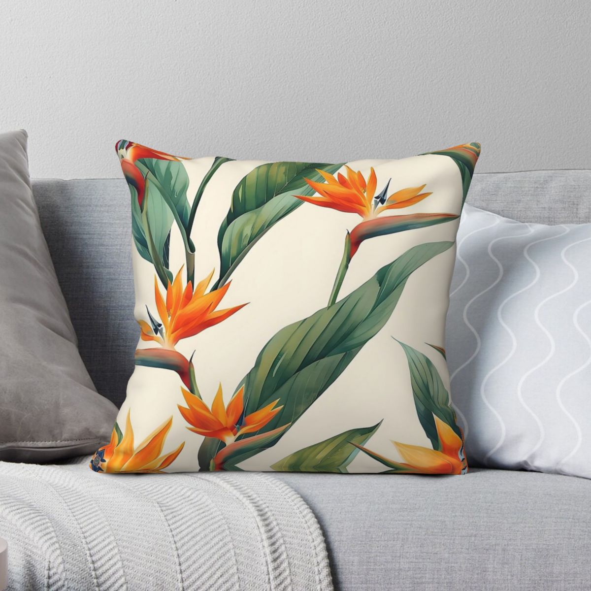 Bird Paradise Strelitzia - Sarung Bantal Persegi Bird Of Paradise