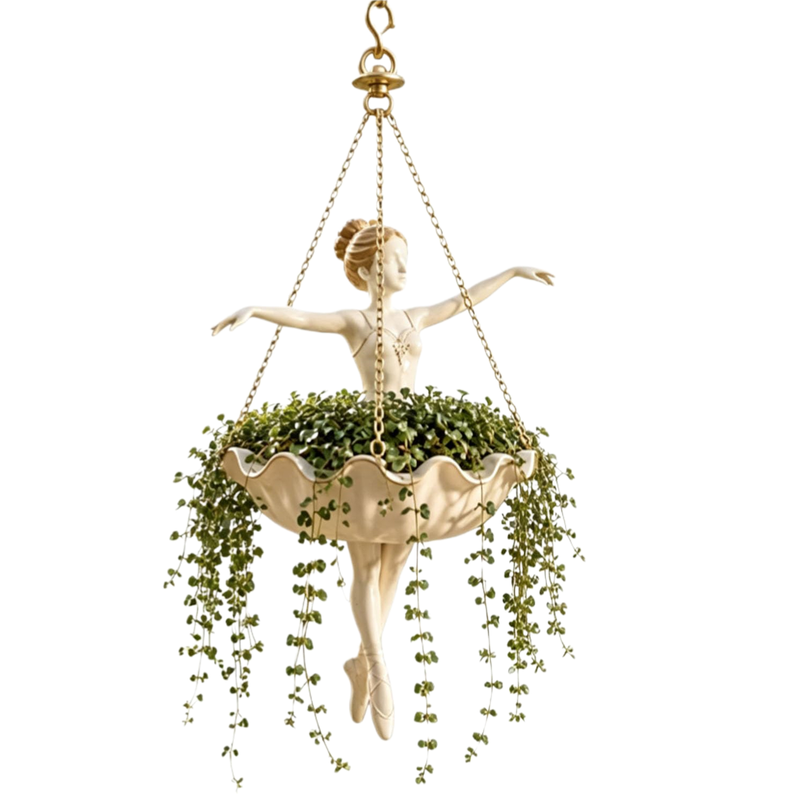 Spider Plant Hanging - Pot Gantung Penyambung Bentuk Penari Balet,