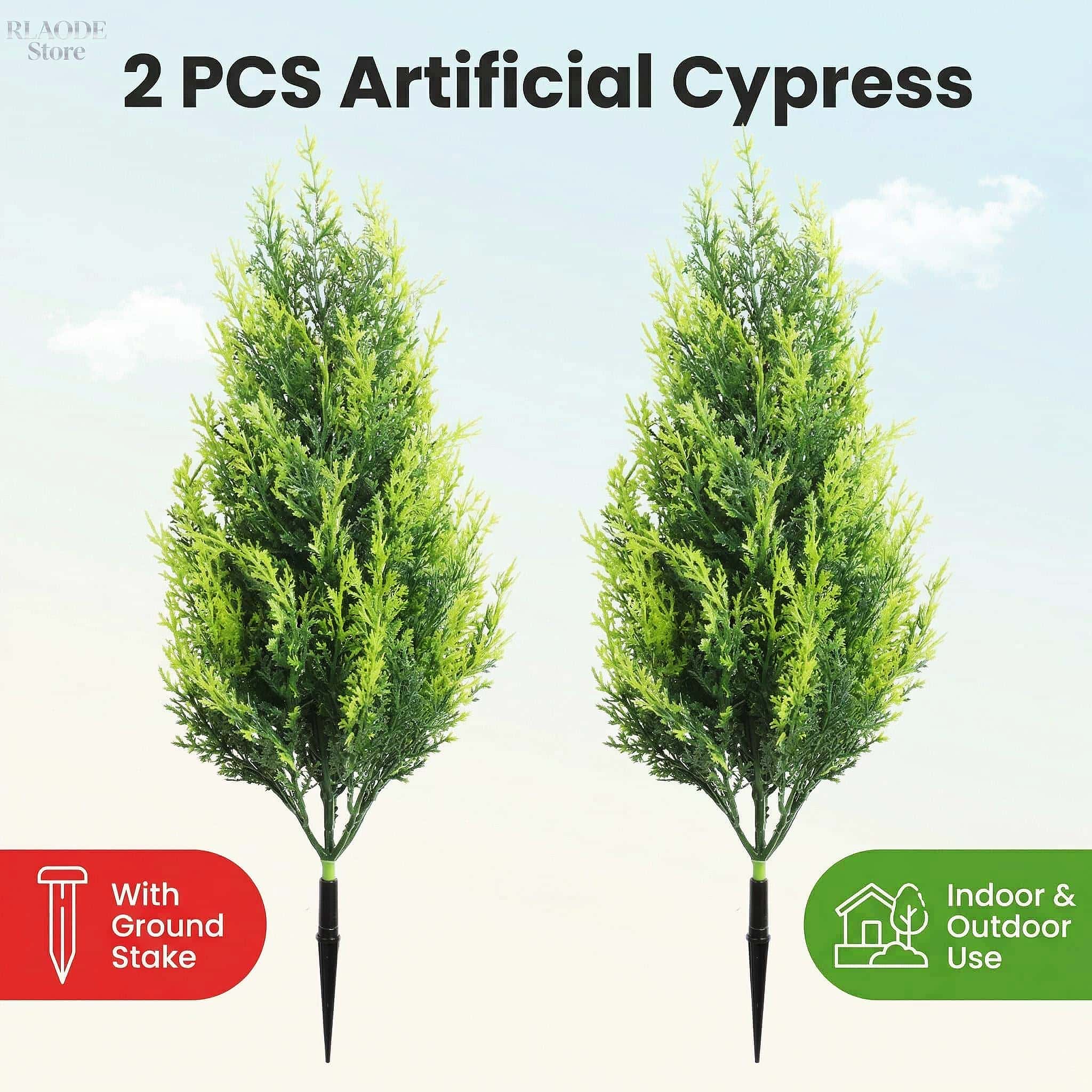 Dracaena Marginata - 2PCS Pohon Cypress & Pakis Palsu