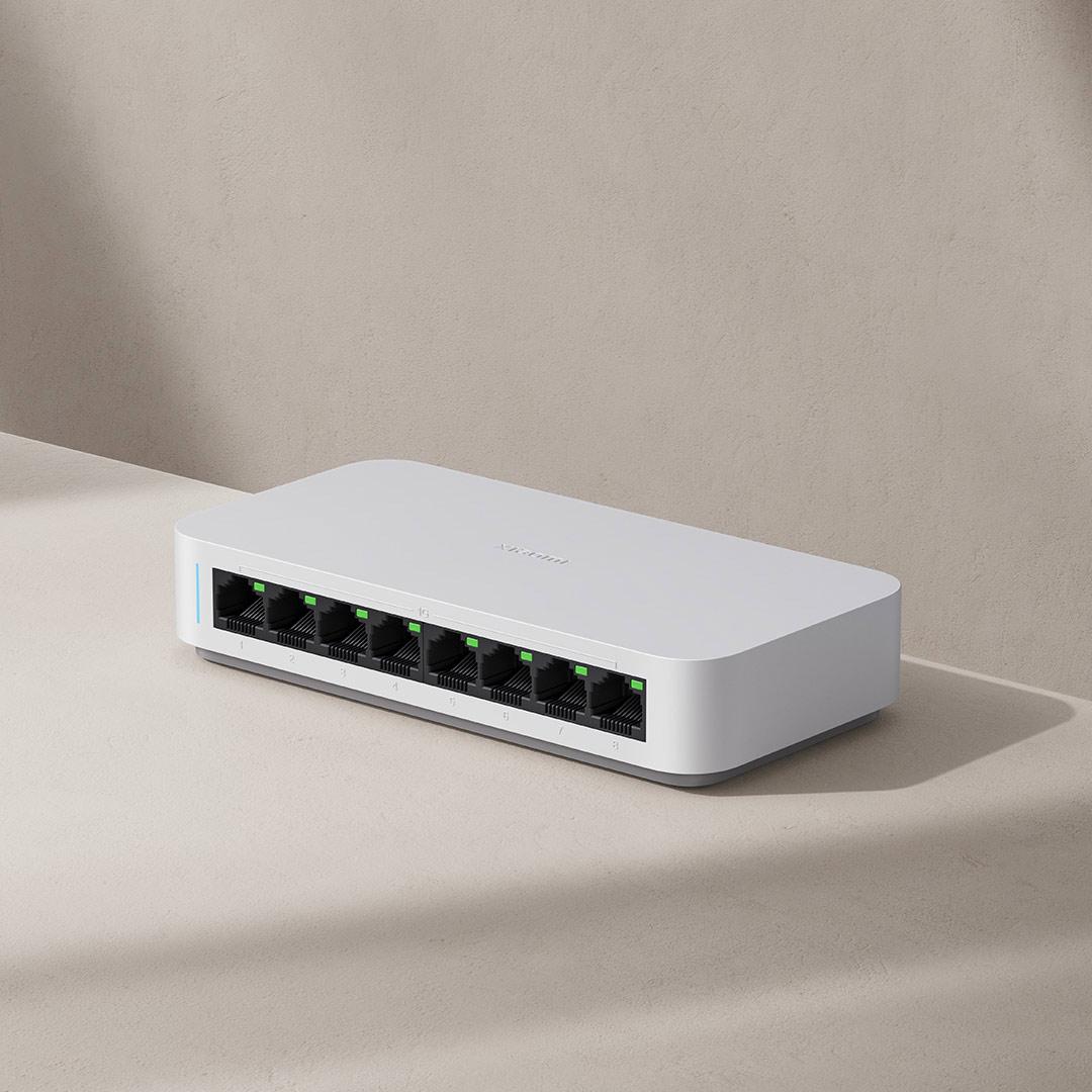 Xiaomi Mi 8 port RJ45 sakelar  - Xiaomi Hub Mijia Hub ulasan dan harga