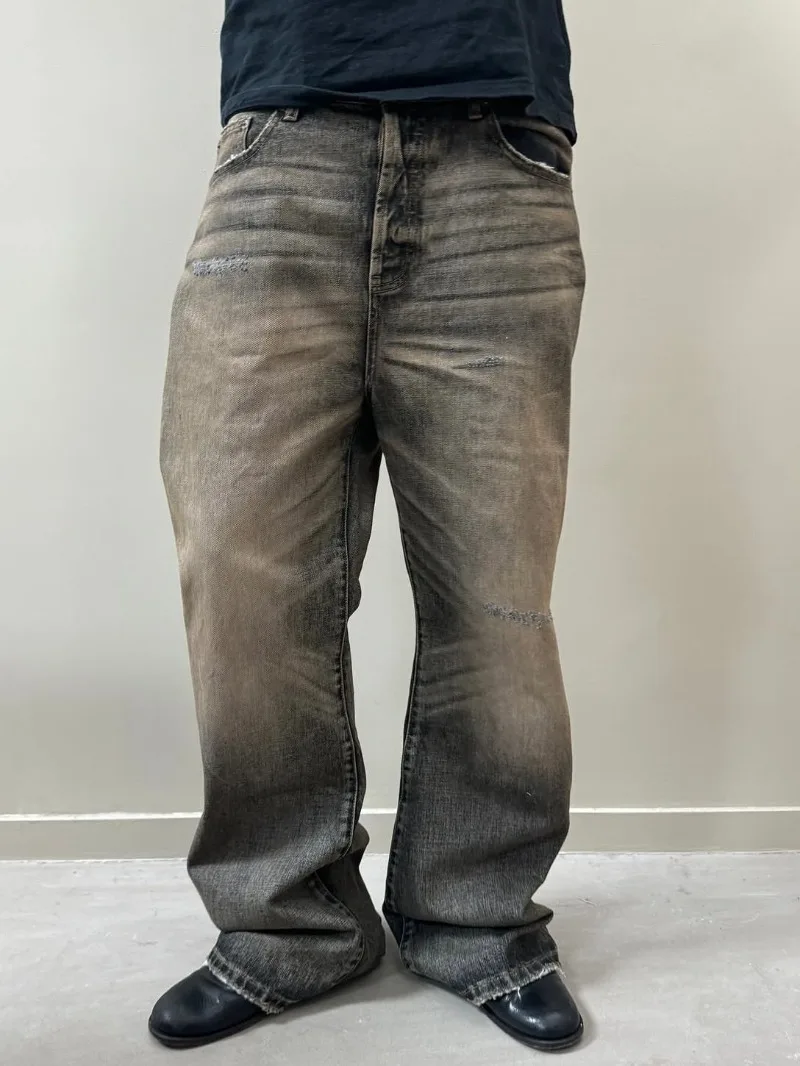 Jeans baggy bootcut dengan efe - Aglaonema Red ulasan dan harga