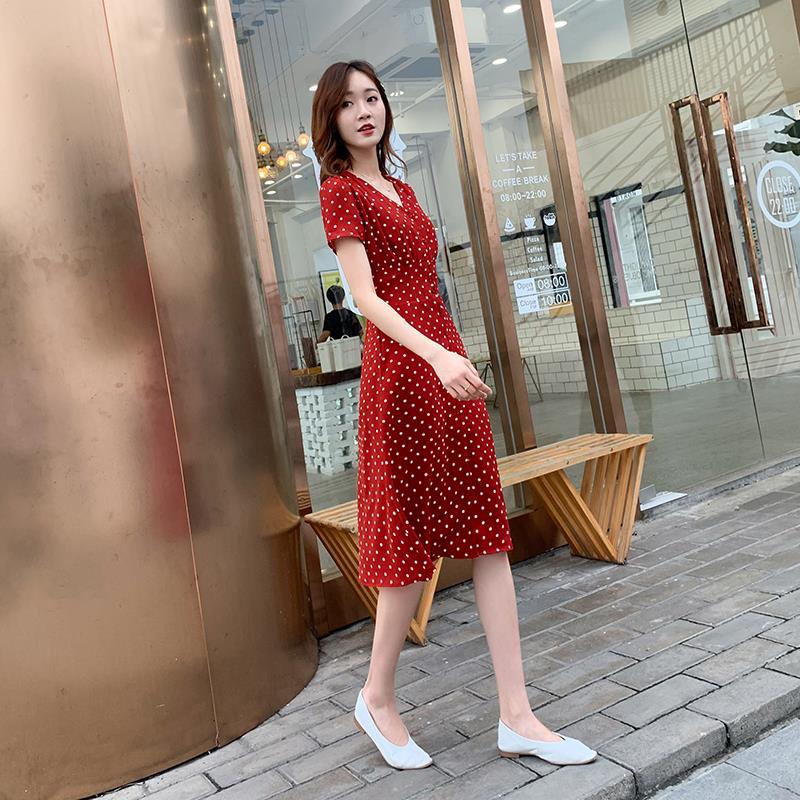 Gaun sifon wanita model Korea, - Aglaonema Red ulasan dan harga